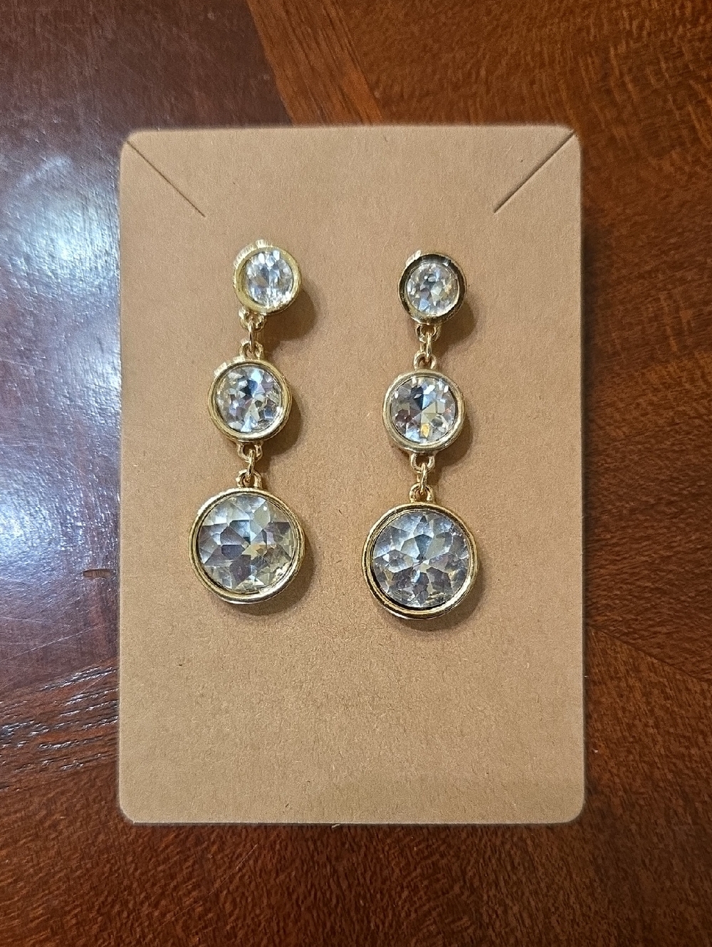 Sparkly Clear Stone Earrings